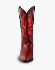  botas de cuero botas de cuero mujer botas de moda botas de piel para  mujer de moda  botas bala di gala botas en tendencia botas rojas metallic boots botas rojas en tendencia botas metalicas en color rojo botas con pop de color outfits con pop rojo